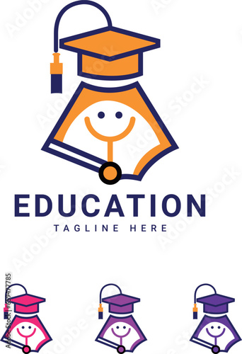 education logo design vector template