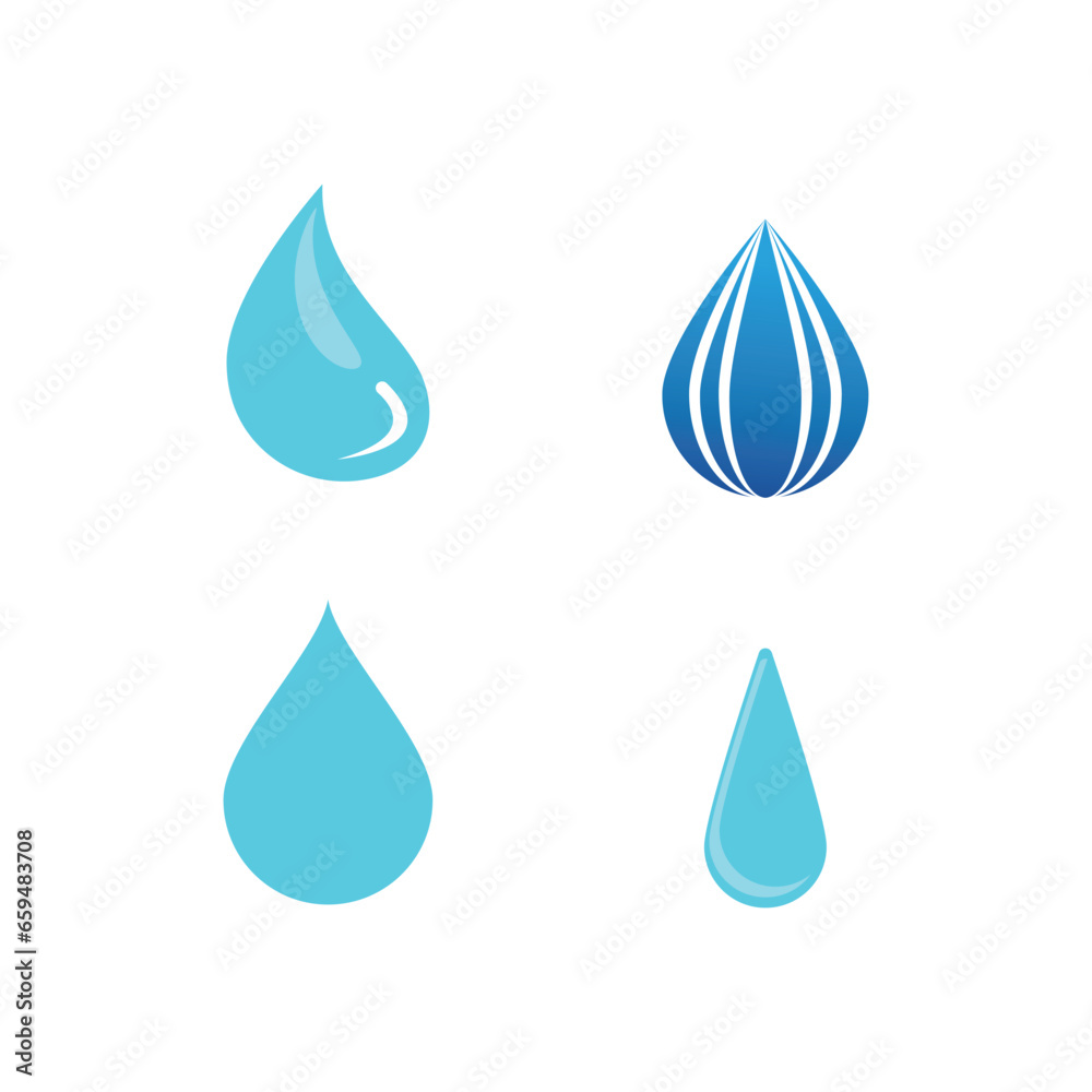 Water drop illustration logo vector design Water drop illustration logo vector design