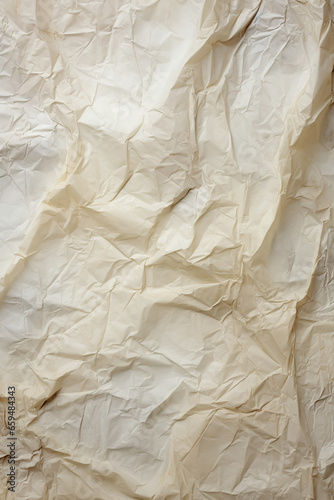 old wet and lightly crumpled paper texture, birdseyeview, no shading highlights photo