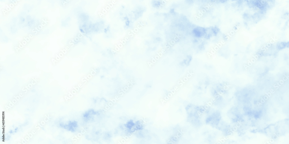 Blue Watercolor Background. Blue Sky with Clouds. Abstract Cloudy Blue Sky Background Digital Painting
