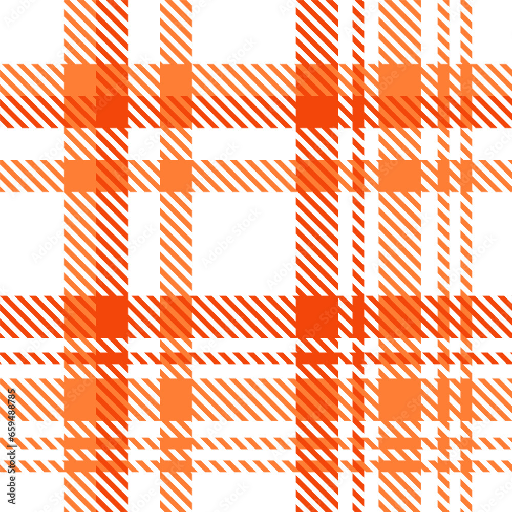 White Orange Plaid Tartan Seamless Pattern. Checkered fabric texture for flannel shirt, skirt, blanket
White Orange Plaid Tartan Seamless Pattern. Checkered fabric texture for flannel shirt, skirt, blanket