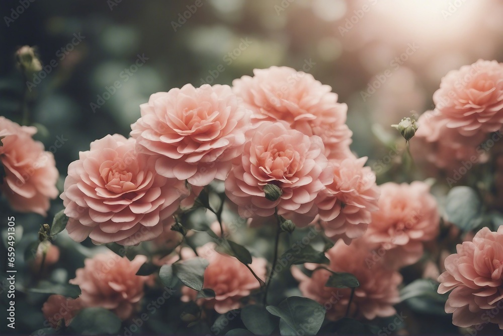 Flowers in the style of watercolor art Luxurious floral elements botanical background or wallpaper Flowers in the style of watercolor art Luxurious floral elements botanical background or wallpaper