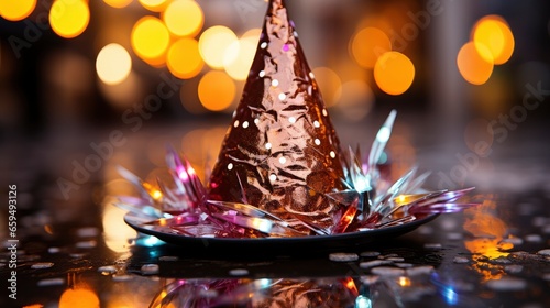 A close-up of a New Years Eve party hat adorned , Background Image,Desktop Wallpaper Backgrounds, HD