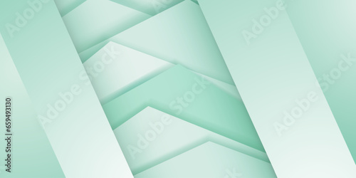 Abstract background in light turquoise colors with several overlapping surfaces with shadows