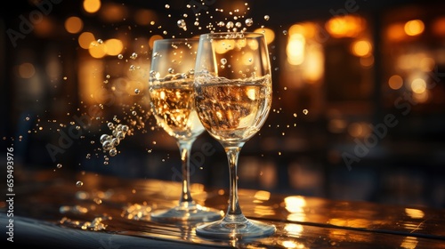 Close-up of a glass of champagne being poured , Background Image,Desktop Wallpaper Backgrounds, HD