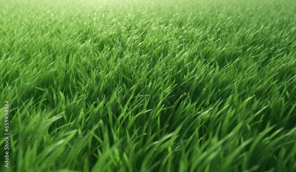Closeup of grenn grass field background texture for web banner, design template, Generative AI Closeup of grenn grass field background texture for web banner, design template, Generative AI