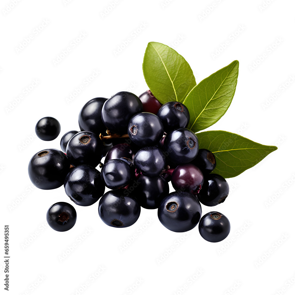 Chokeberries isolated on transparent background Chokeberries isolated on transparent background