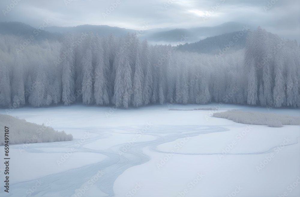 Snow Mountain in the winter with cold frost Glacier and blue sky, frozen lake and snowflake on pine in alps mount Snow Mountain in the winter with cold frost Glacier and blue sky, frozen lake and snowflake on pine in alps mount