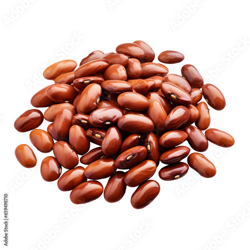 Kidney bean isolated on transparent background
