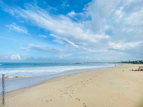 Blue Sky Beach and white Sand