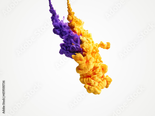 Paint splash isolated on white background