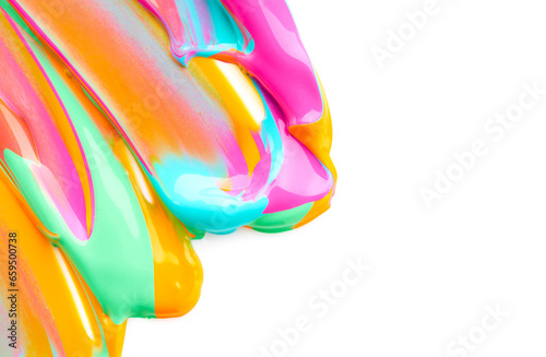 Paints abstract background isolated on white