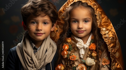Portraits of children dressed as Juan Diego , Background Image,Desktop Wallpaper Backgrounds, HD
