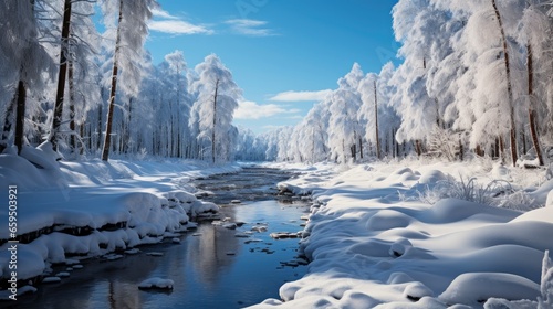 Snow-covered forest Tranquil winter scene , Background Image,Desktop Wallpaper Backgrounds, HD