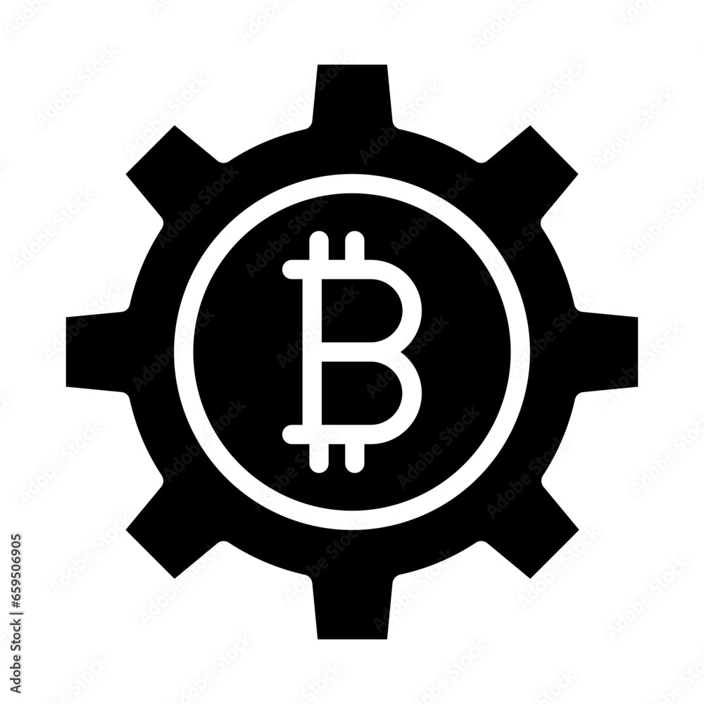 Solid construction workar icon