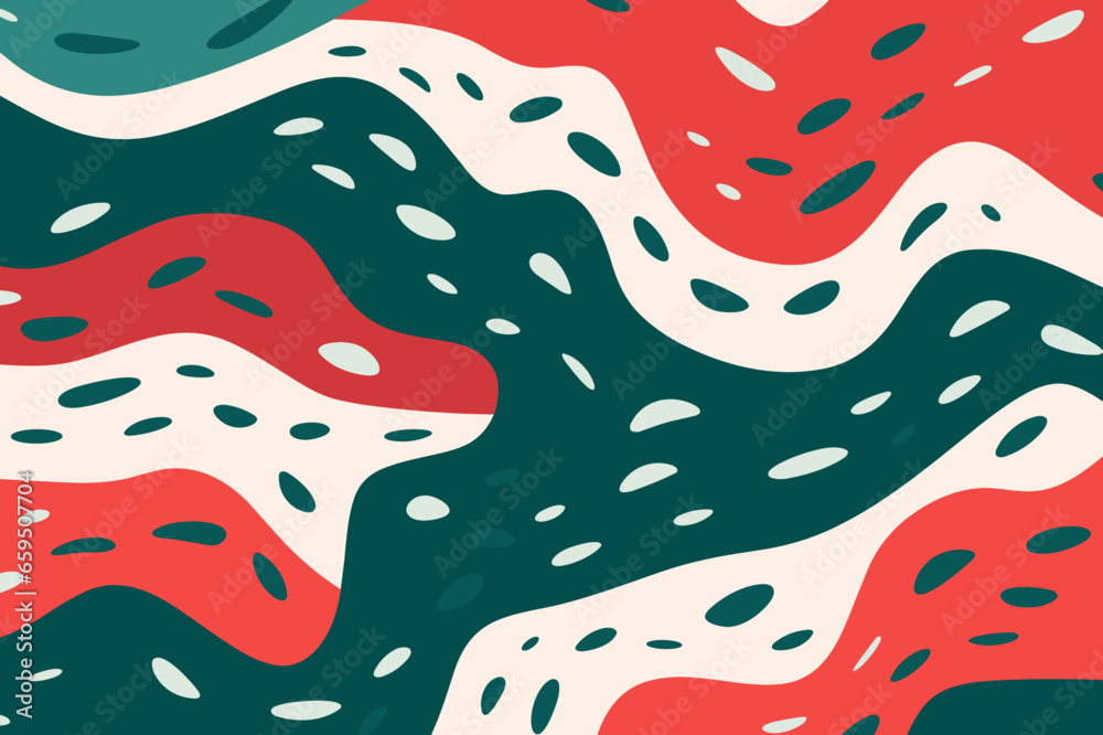 Christmas winter seamless pattern, abstract style. Good for fashion fabrics, children’s clothing, T-shirts, postcards, email header, wallpaper, banner, events, covers, advertising, and more.