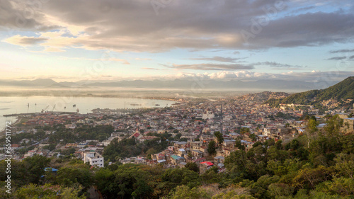 An Incredible Early-morning View of Cap-Haitien, Haiti from the Hills Above