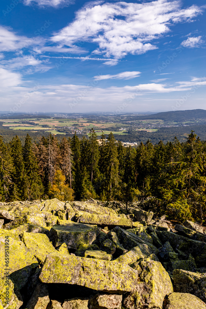 Wunderschöne Herbstwanderung durch das Fichtelgebirge im oberfränkischen Bischofsgrün - Bayern - Deutschland