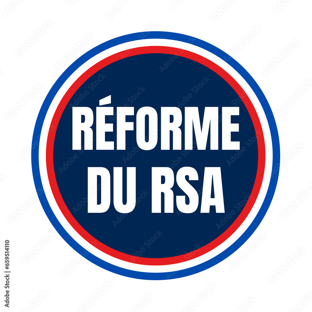 Symbole réforme du RSA en France Symbole réforme du RSA en France