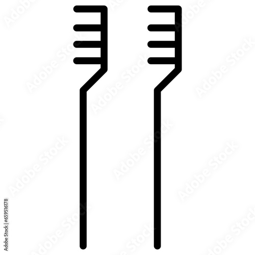 Solid tooth Brush icon