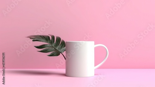 Blank white mug with clean background 