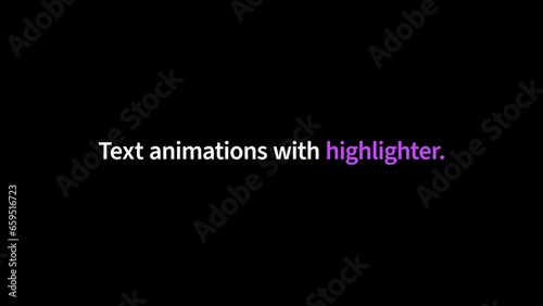 Simple Text Animations with Highlighter