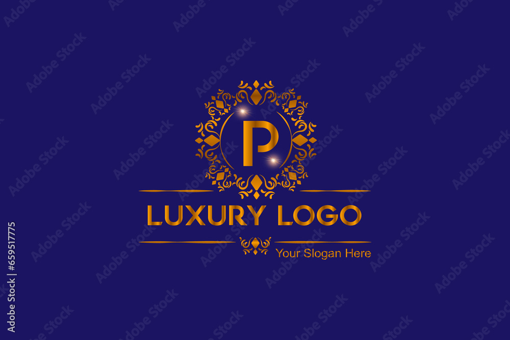 Luxury, royal, monogram, latter, ornament, modern, elegant logo design Luxury, royal, monogram, latter, ornament, modern, elegant logo design