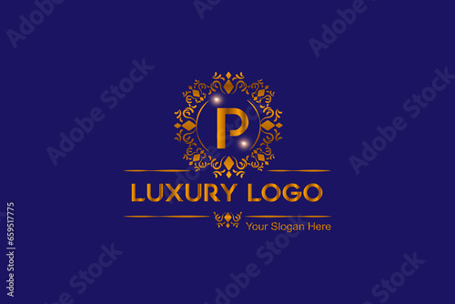 Luxury, royal, monogram, latter, ornament, modern, elegant logo design © Shahzad