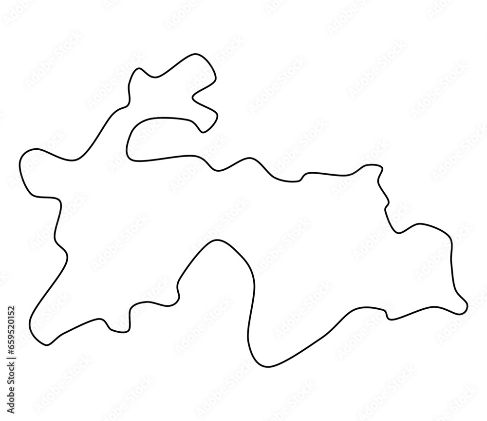 tajikistan map, tajikistan vector, tajikistan outline, tajikistan