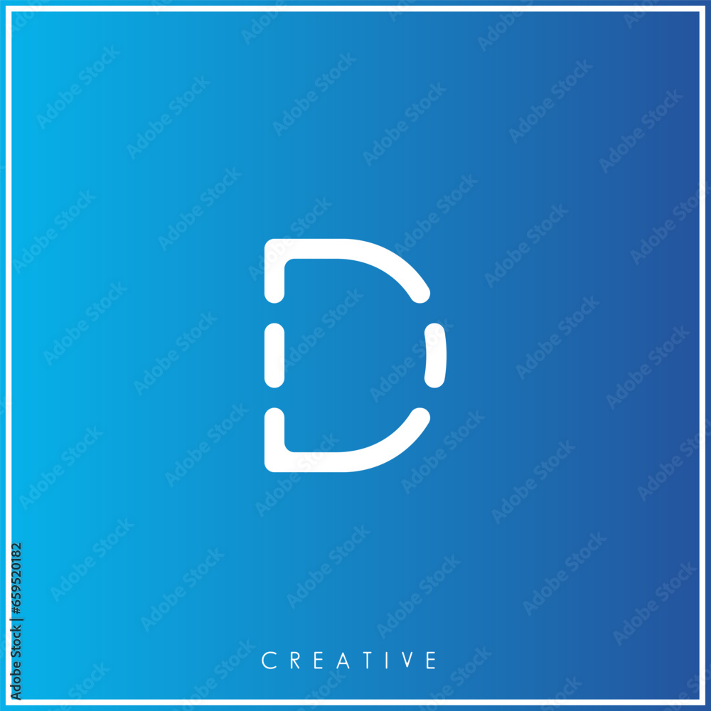D Creative latter logo design Premium Vector letters Logo. Vector Illustration. clean and minimal letter. logo creative fonts monogram icon symbol. Universal elegant luxury alphabet vector design D Creative latter logo design Premium Vector letters Logo. Vector Illustration. clean and minimal letter. logo creative fonts monogram icon symbol. Universal elegant luxury alphabet vector design