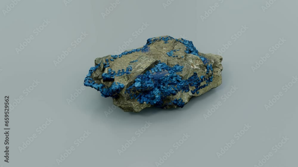 Raw Cobalt mineral displayed against a plain background.