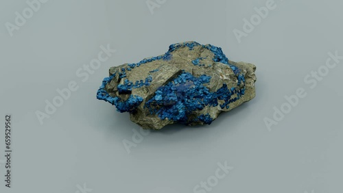 Raw Cobalt mineral displayed against a plain background.