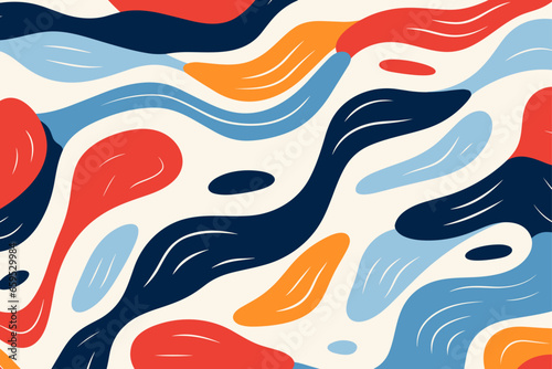 Christmas winter seamless pattern, abstract style. Good for fashion fabrics, children’s clothing, T-shirts, postcards, email header, wallpaper, banner, events, covers, advertising, and more.