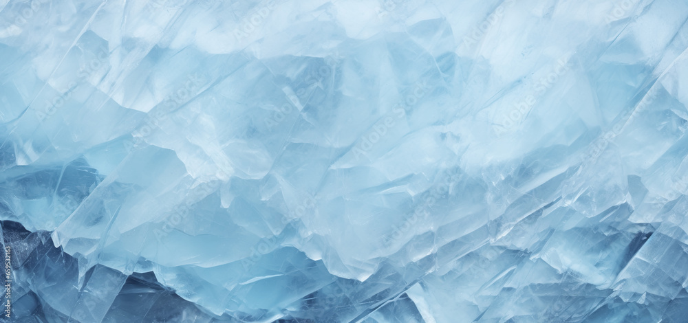 Fototapeta premium Closeup ice surface cracks or scratched texture background.cold frozen and freeze concepts
