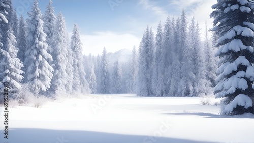 Background design of a winter morning. Winter background. Winter wallpaper. Winter season pictures © Tanvir