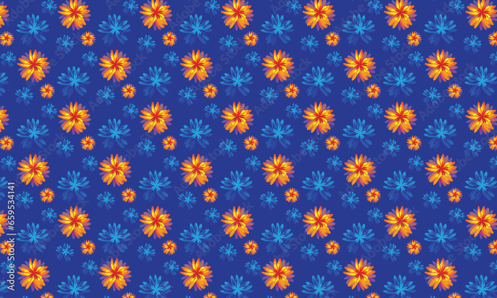 seamless floral vector pattern design