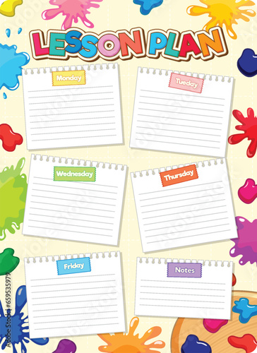 Weekly Lesson Plan for Monday to Friday