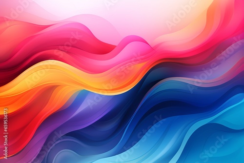 Abstract background. Soft waves of multicolored gradients blending © miriam artgraphy