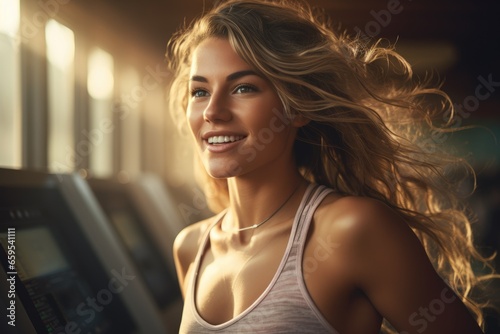 A beautiful athletic girl does strength and cardio exercises. Classes with a trainer in the gym, with chains, dumbbells and elastic bands, push-ups and parallel bars. Woman athlete, dramatic photo photo