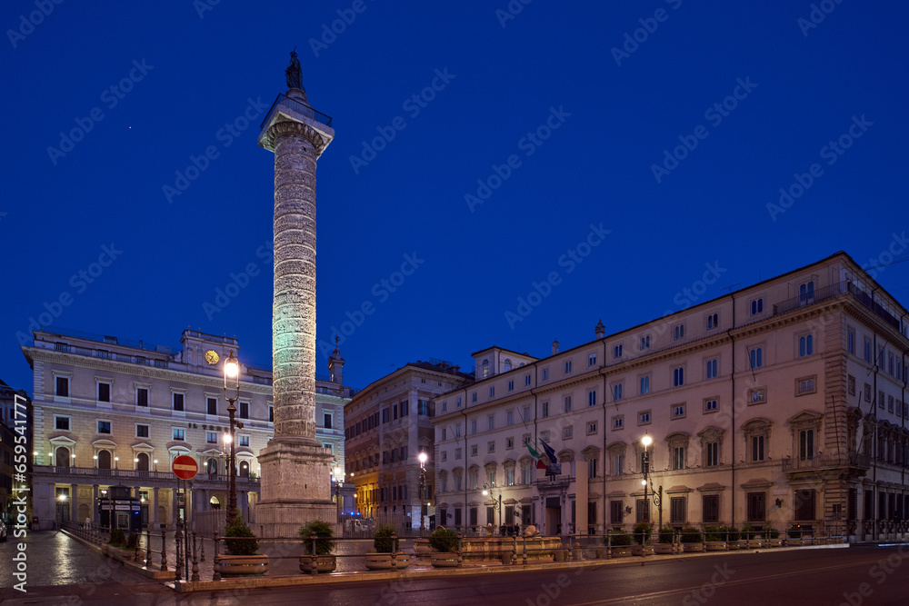 Palazzo Chigi, baroque and renaissance styled building, seat of the Council of Ministers and the official residence of the Italian Prime Minister in Rome, Italy	