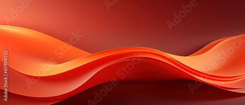 Abstract Background with 3D Wave ,Bright yellow and red Gradient