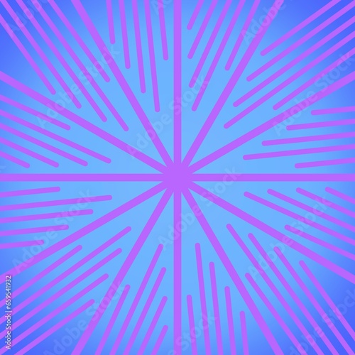 Abstract purple lines design on blue background