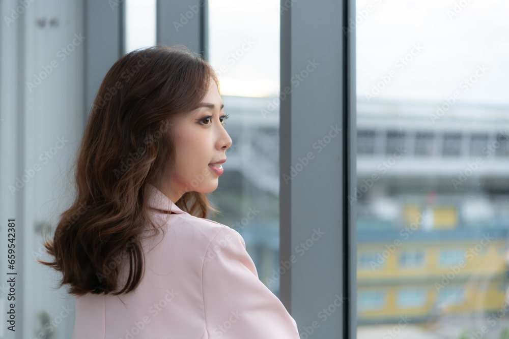 Portrait of asian businesswoman in the office, business concept Portrait of asian businesswoman in the office, business concept
