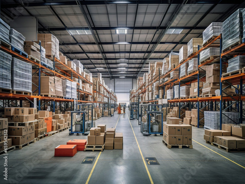 A vast warehouse filled with diverse items arranged neatly on rows of shelves.