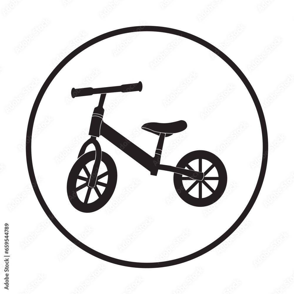 Children's bicycle icon