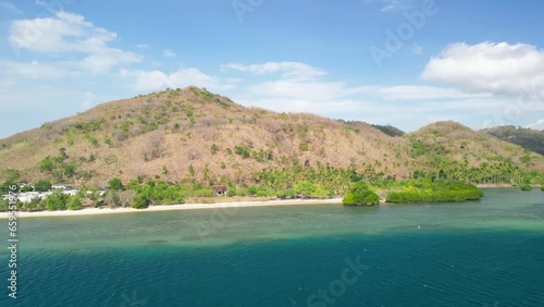 Aerial view of Gili Bedis in Lombok photo