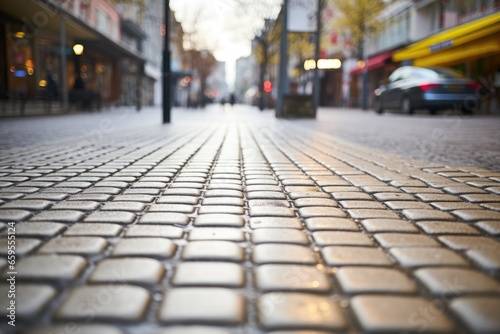 a tactile paving footpath in the city