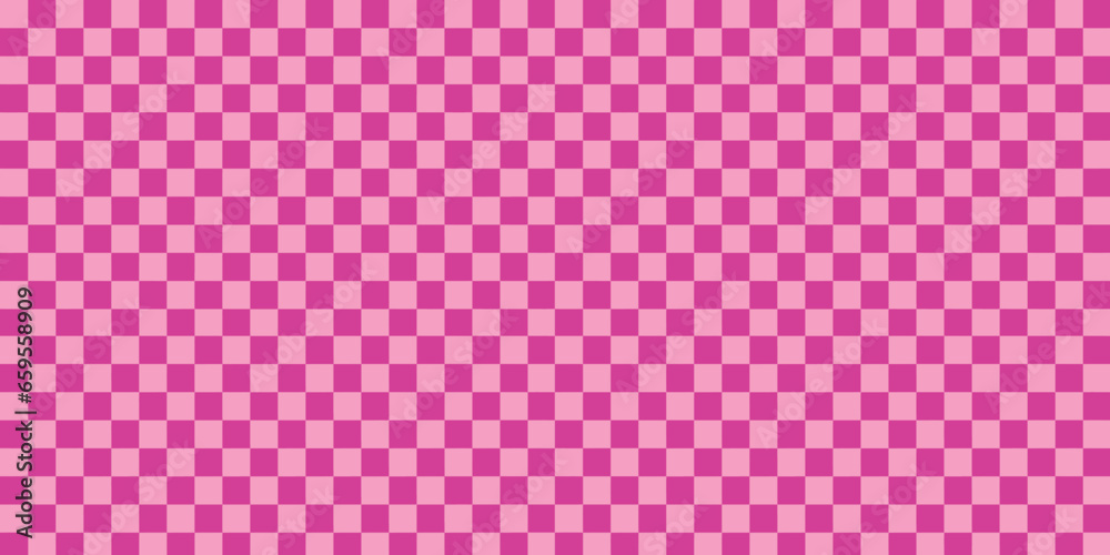 Abstract pink checkered background. Abstract square mosaic. Vector illustration - obrazy, fototapety, plakaty 