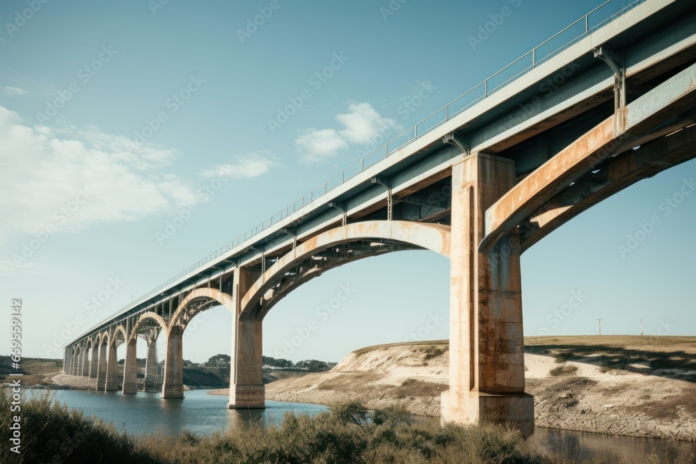 A Tall Bridge in Southern Texas