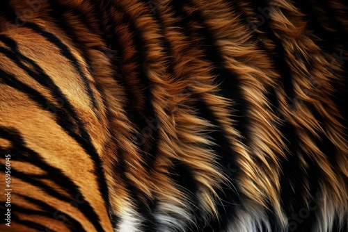 Fur wild tiger cat. Close natural. Generate Ai